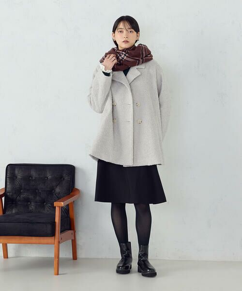 MONO COMME CA / モノコムサ マフラー・ショール・スヌード・ストール | カラーチェックストール | 詳細11