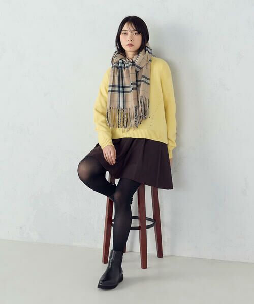 MONO COMME CA / モノコムサ マフラー・ショール・スヌード・ストール | カラーチェックストール | 詳細16