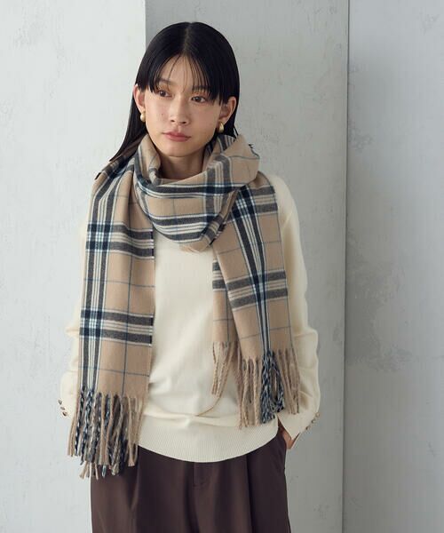 MONO COMME CA / モノコムサ マフラー・ショール・スヌード・ストール | カラーチェックストール | 詳細18