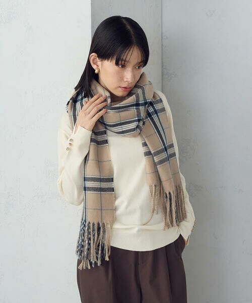 MONO COMME CA / モノコムサ マフラー・ショール・スヌード・ストール | カラーチェックストール | 詳細19