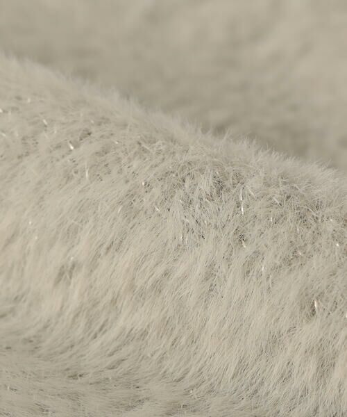 MONO COMME CA / モノコムサ マフラー・ショール・スヌード・ストール | ラメニットマフラー | 詳細3