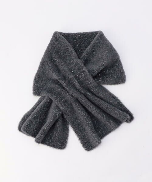 MONO COMME CA / モノコムサ マフラー・ショール・スヌード・ストール | ラメニットマフラー | 詳細5