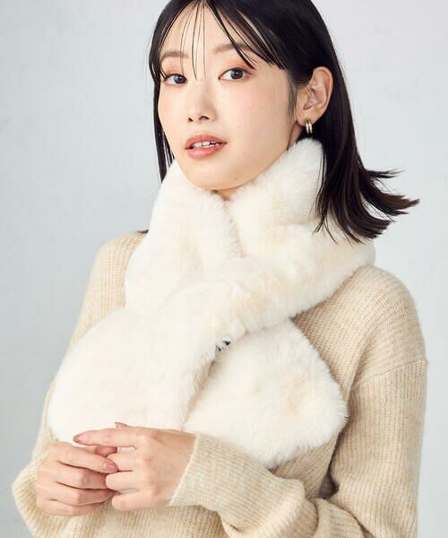 MONO COMME CA / モノコムサ その他小物 | 【リバーシブル】フェイクファーティペット | 詳細11