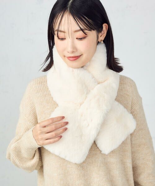 MONO COMME CA / モノコムサ その他小物 | 【リバーシブル】フェイクファーティペット | 詳細12