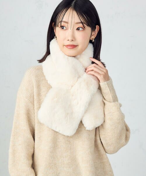 MONO COMME CA / モノコムサ その他小物 | 【リバーシブル】フェイクファーティペット | 詳細13