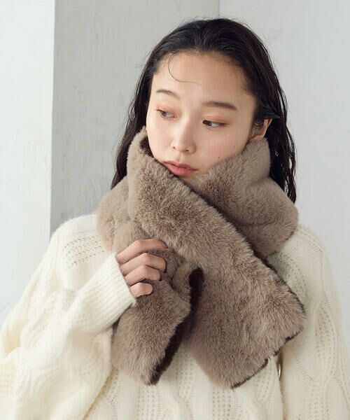 MONO COMME CA / モノコムサ その他小物 | 【リバーシブル】フェイクファーティペット | 詳細19