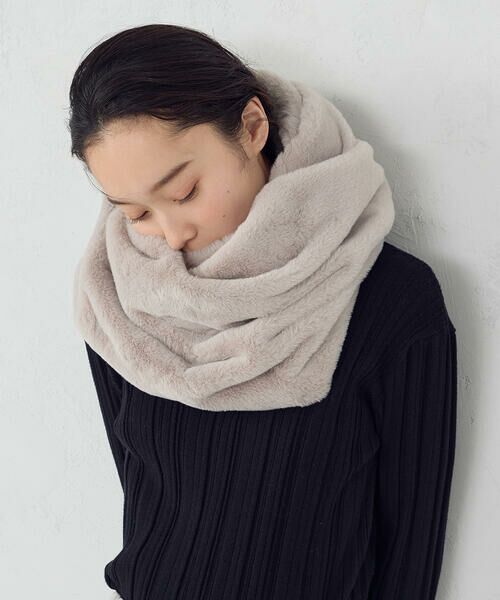 MONO COMME CA / モノコムサ マフラー・ショール・スヌード・ストール | フェイクファースヌード | 詳細2