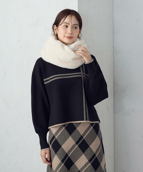 MONO COMME CA / モノコムサ マフラー・ショール・スヌード・ストール | フェイクファースヌード | 詳細10