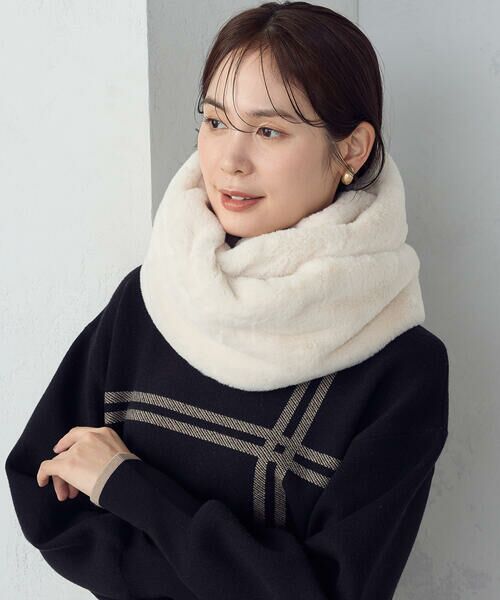 MONO COMME CA / モノコムサ マフラー・ショール・スヌード・ストール | フェイクファースヌード | 詳細12