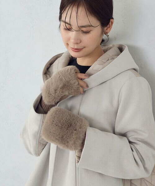 MONO COMME CA / モノコムサ 手袋 | フェイクファーグローブ | 詳細10