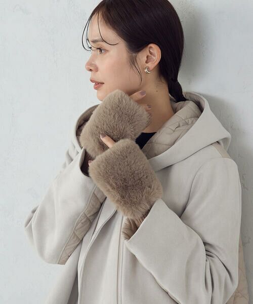 MONO COMME CA / モノコムサ 手袋 | フェイクファーグローブ | 詳細10