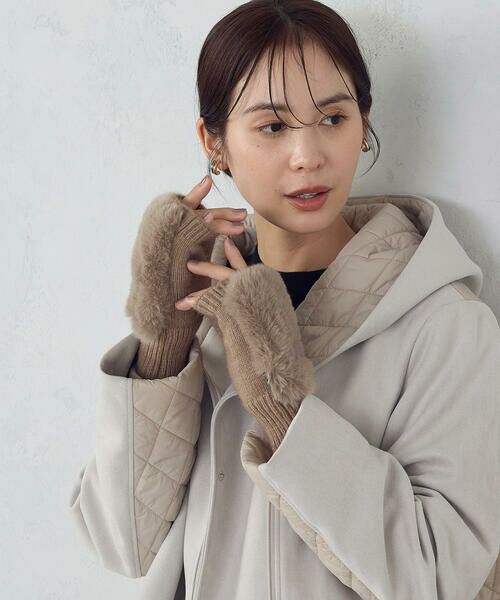 MONO COMME CA / モノコムサ 手袋 | フェイクファーグローブ | 詳細11