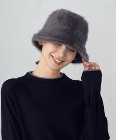 MONO COMME CA / モノコムサ ハット | シャギーバケットハット