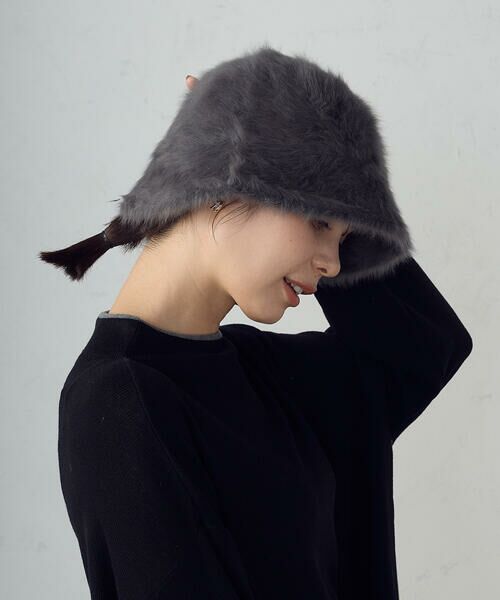 MONO COMME CA / モノコムサ ハット | シャギーバケットハット | 詳細2