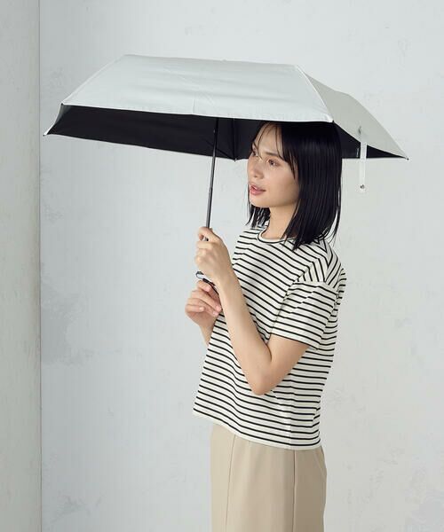 MONO COMME CA / モノコムサ 傘 | 軽量晴雨兼用折りたたみ傘（ホワイト）
