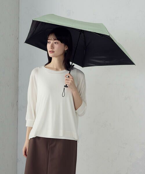 MONO COMME CA / モノコムサ 傘 | 軽量晴雨兼用折りたたみ傘（ミント）