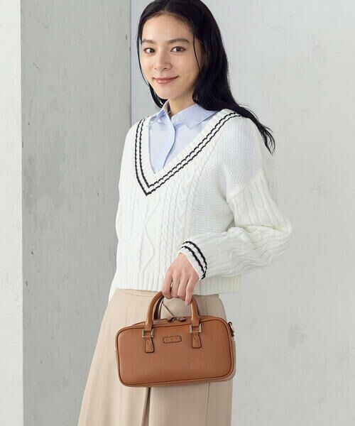 MONO COMME CA / モノコムサ ボストンバッグ | 横長ミニボストン | 詳細9