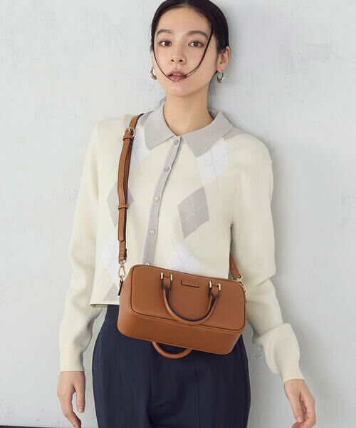 MONO COMME CA / モノコムサ ボストンバッグ | 横長ミニボストン | 詳細11