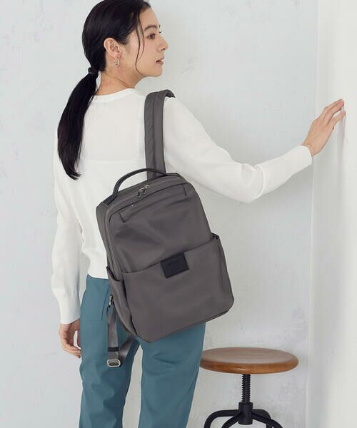 MONO COMME CA / モノコムサ リュック・バックパック | PC対応リュック（チャコール）