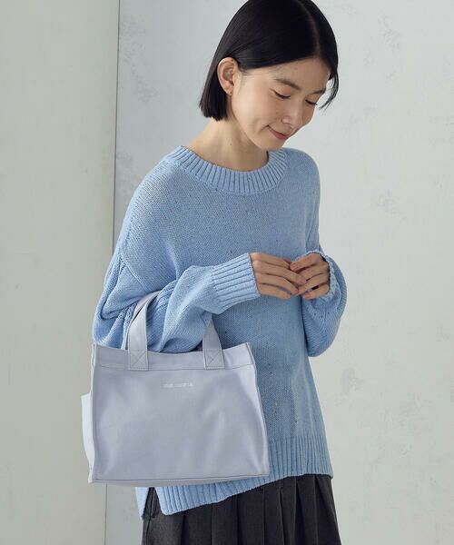 MONO COMME CA / モノコムサ トートバッグ | キャンバスミニトート（サックス）