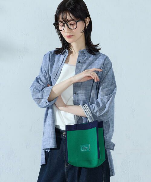 MONO COMME CA / モノコムサ トートバッグ | コードハンドル ミニトート（グリーン）