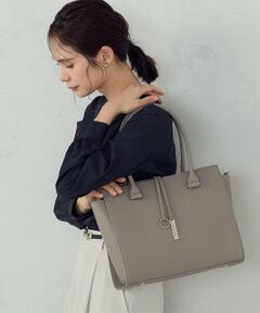 MONO COMME CA / モノコムサ トートバッグ | ロゴプレートトート