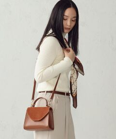 MONO COMME CA / モノコムサ ハンドバッグ | ハラコ調 ミニ トップハンドルバッグ