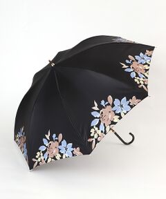 雨傘 長傘 サテン 裾花柄