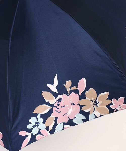 MOONBAT / ムーンバット 傘 | 雨傘 長傘 サテン 裾花柄 | 詳細6