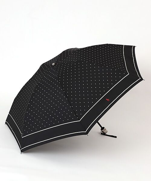 MOONBAT / ムーンバット 傘 | 雨傘 ミニ傘 ツイルプリント ドット（ブラック）