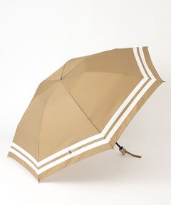 雨傘 ミニ傘 プリント裾ボーダー