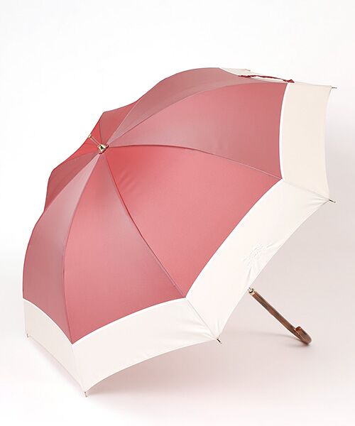 MOONBAT / ムーンバット 傘 | 雨傘 長傘 ワンポイントロゴ刺繍（レッド）