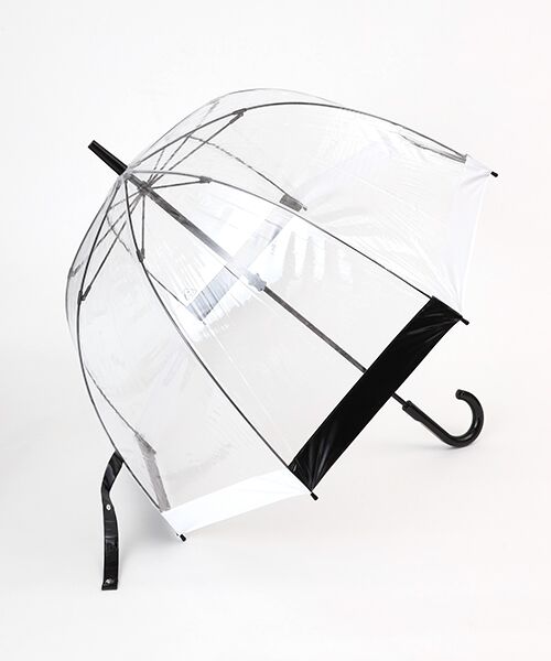 MOONBAT / ムーンバット 傘 | 雨傘 長傘 バードケージ ワンポイントロゴ 無地（グレー）