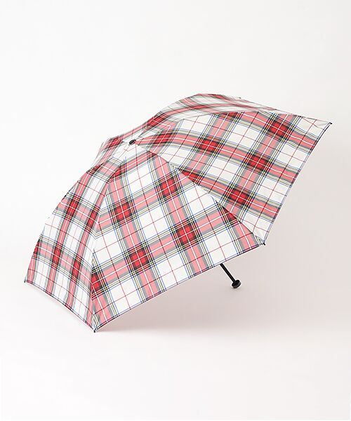 MOONBAT / ムーンバット 傘 | 雨傘 ミニ傘 チェック柄 Barbrella（ホワイト）