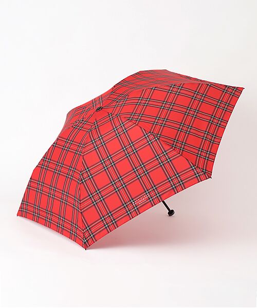 MOONBAT / ムーンバット 傘 | 雨傘 ミニ傘 チェック柄 Barbrella（レッド）
