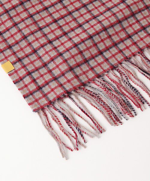 MOONBAT / ムーンバット マフラー・ショール・スヌード・ストール | ネックアイテム  カシミヤストール 洗えるカシミヤ100％ チェック柄 | 詳細2