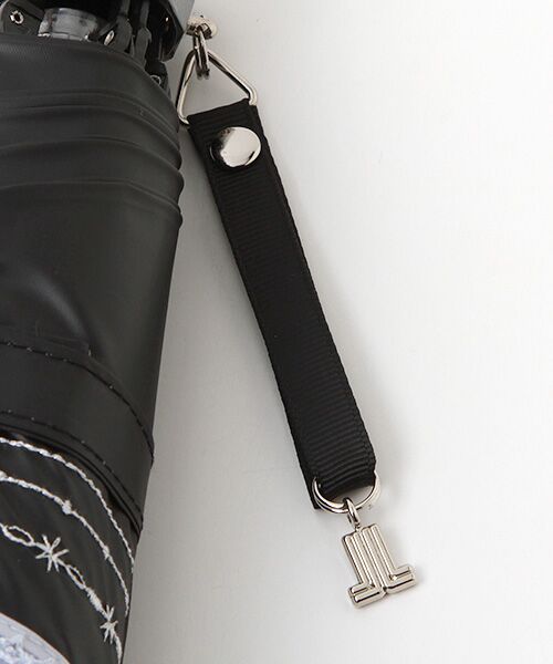 MOONBAT / ムーンバット 傘 | 日傘 晴雨兼用ミニ 無地 シルバーラメ刺繍 | 詳細6