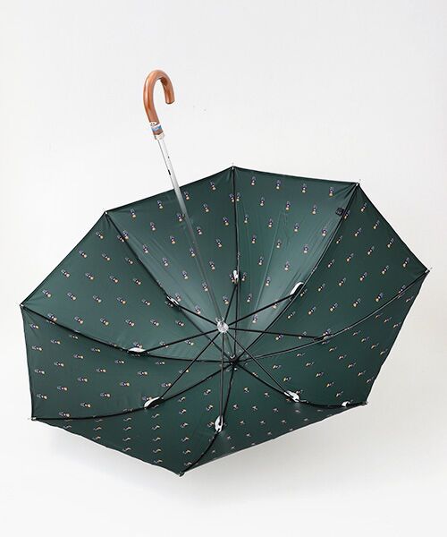 MOONBAT / ムーンバット 傘 | 日傘 晴雨兼用長傘 ポロベアプリント 裏カラー | 詳細11