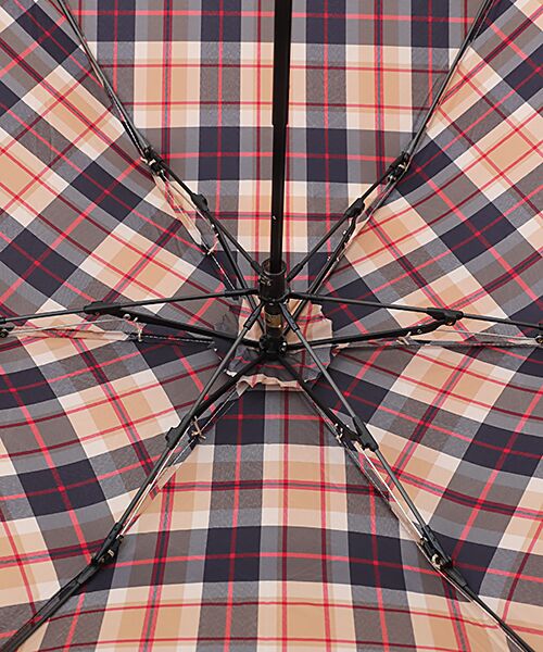 MOONBAT / ムーンバット 傘 | 雨傘 折りたたみ傘 バーブレラ ハウスチェック ロゴ | 詳細4