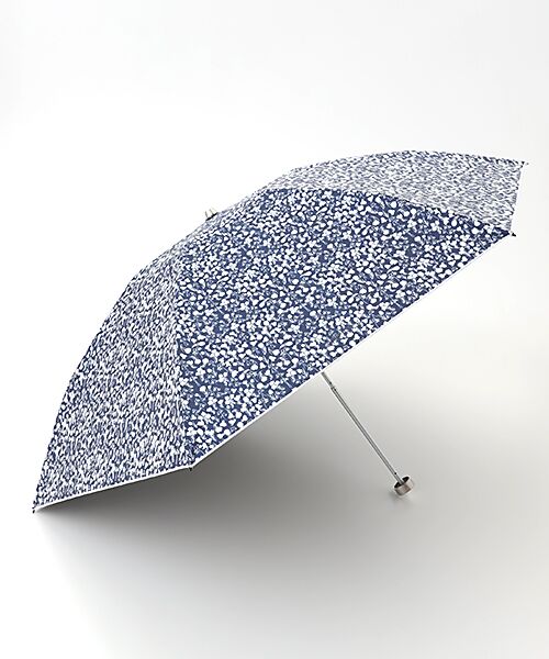 日傘 晴雨兼用折りたたみ傘 軽量 花柄 ロゴ （傘）｜MOONBAT / ムーン 