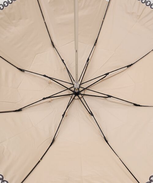 MOONBAT / ムーンバット 傘 | 日傘 晴雨兼用折 オーガンジー チェーン刺繍 | 詳細6