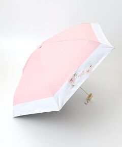 【WEB限定】日傘 晴雨兼用折りたたみ傘 コンパクト バイカラー ヌネット 猫