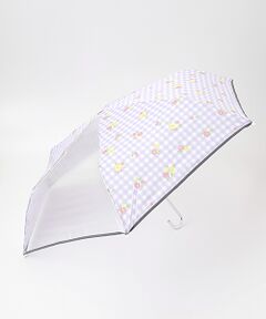 雨傘  estaa KIDS 耐風 折りたたみ傘 55cm チェックフラワー