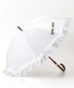 フルラ 日傘　晴雨兼用　遮熱遮光　折りたたみ傘　アーチロゴ　ライトグレー フルラ 日傘 晴雨兼用 遮熱遮光 折りたたみ傘 アーチロゴ ライト
