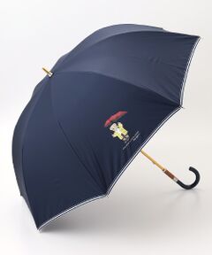 ラルフローレン【ポロベアストライプリボン☆晴雨兼用長傘】ムーンバット 日傘 晴雨兼用長傘 ポロベア ストライプリボン フワクール （傘
