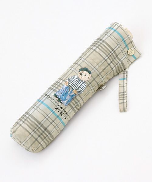 MOONBAT / ムーンバット 傘 | 雨傘 折りたたみ傘 軽量 フレンチベア×チェック | 詳細1