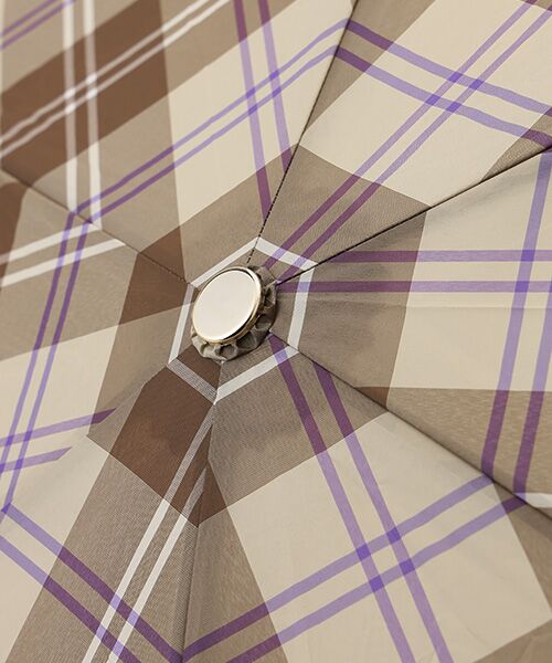 MOONBAT / ムーンバット 傘 | 雨傘 折りたたみ傘 軽量 フレンチベア×チェック | 詳細3