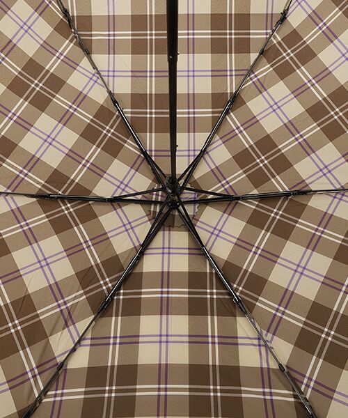 MOONBAT / ムーンバット 傘 | 雨傘 折りたたみ傘 軽量 フレンチベア×チェック | 詳細4