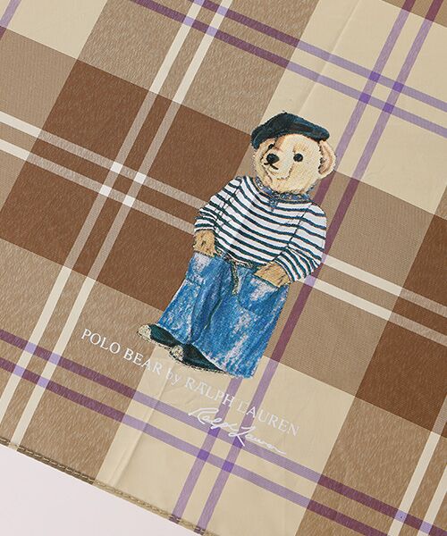 MOONBAT / ムーンバット 傘 | 雨傘 折りたたみ傘 軽量 フレンチベア×チェック | 詳細5