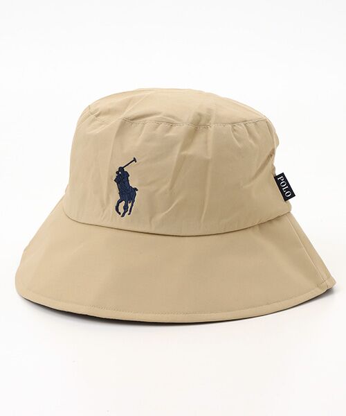 【POLO RALPH LAUREN】レインハット 帽子 ポロポニー 無地 撥水 レイングッズ レインコート 【WEB限定】レインハット 帽子